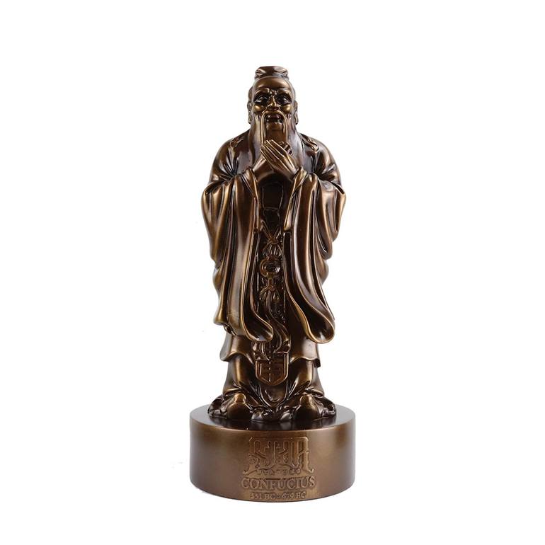 Confucius Bronze Statue Sculpture by Shane Hodges | Saatchi Art