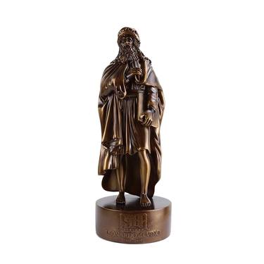 Leonardo da Vinci Bronze Statue thumb