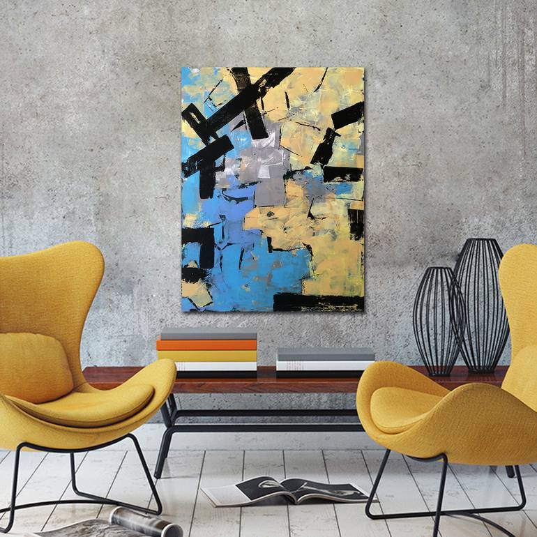 Original Abstract Expressionism Abstract Painting by Alex Sanvik