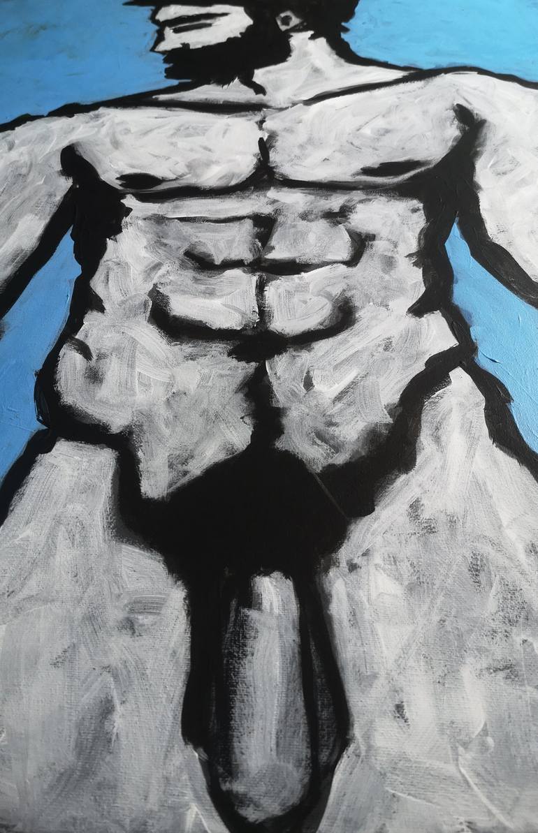 Original Nude Painting by Alex SanVik