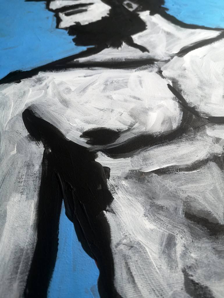 Original Contemporary Nude Painting by Alex SanVik