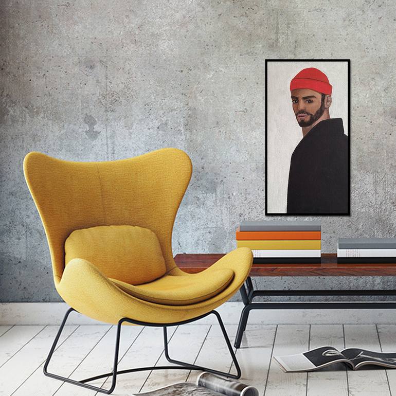 Original Contemporary Men Painting by Alex Sanvik