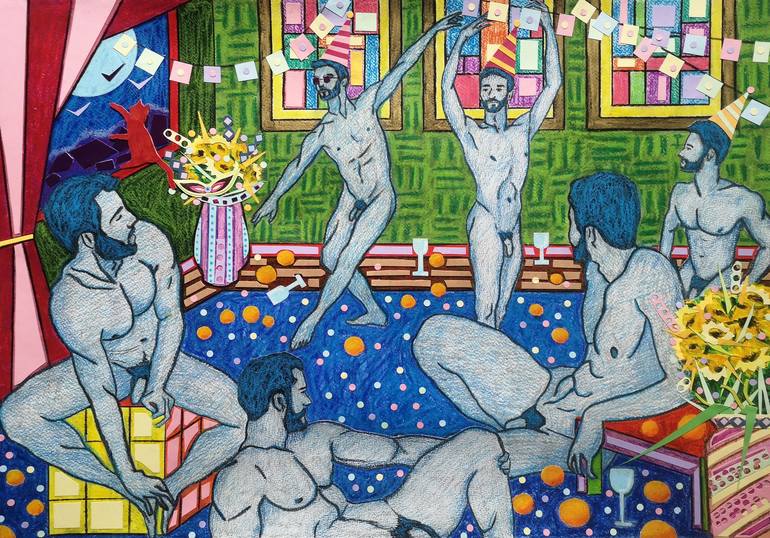 Print of Figurative Erotic Drawings by Alex Sanvik