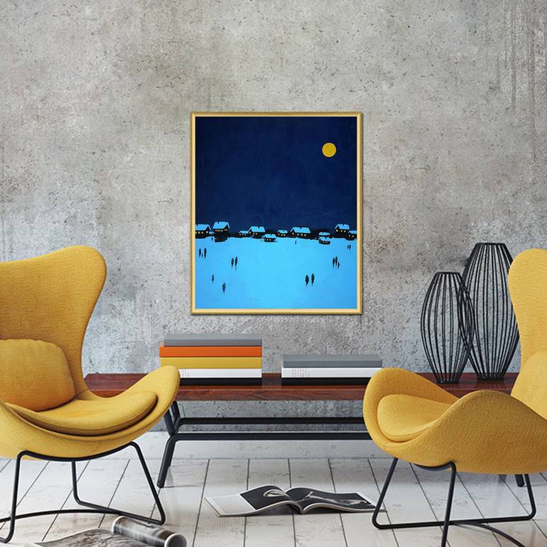 Original Abstract Landscape Painting by Alex SanVik