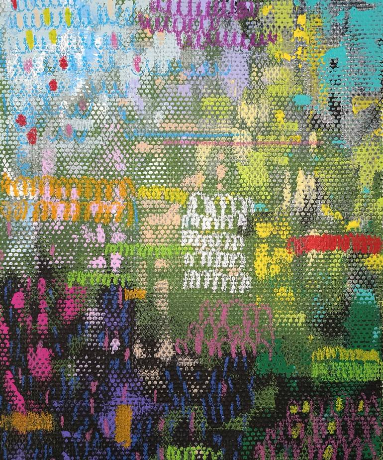 Original Abstract Painting by Alex Sanvik | Abstract Art on Paper | Every petal tells a story of spring's arrival.