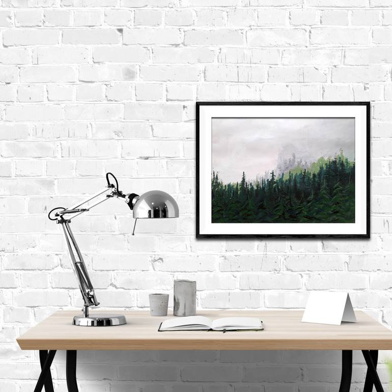 Original Minimalism Landscape Painting by Alex SanVik