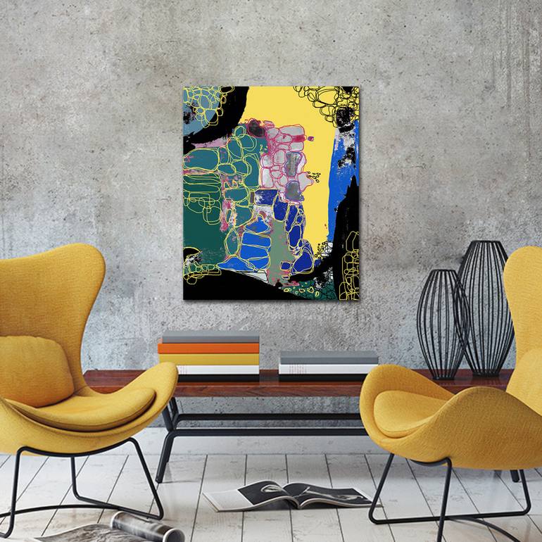 Original Abstract Expressionism Abstract Painting by Alex SanVik