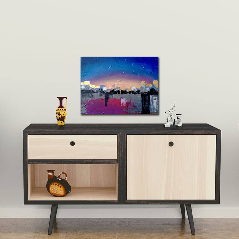 Original Abstract Expressionism Abstract Painting by Alex Sanvik