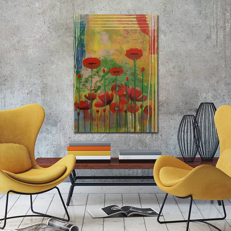 Original Abstract Expressionism Abstract Painting by Alex Sanvik
