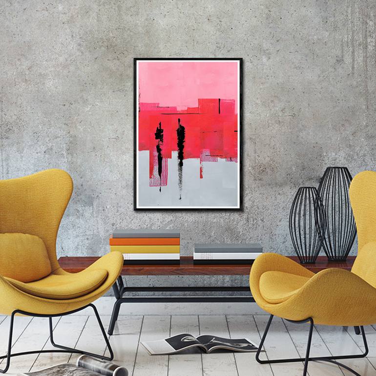 Original Abstract Expressionism Abstract Painting by Alex Sanvik