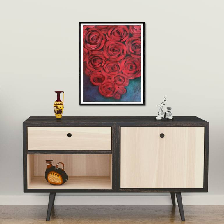 Original Floral Painting by Alex SanVik