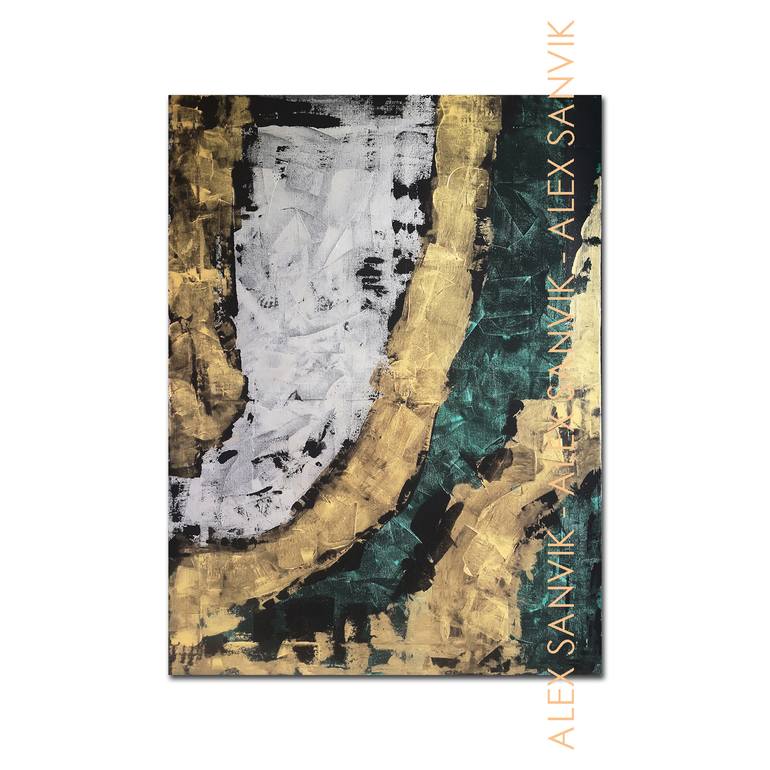 Original Abstract Expressionism Abstract Painting by Alex Sanvik