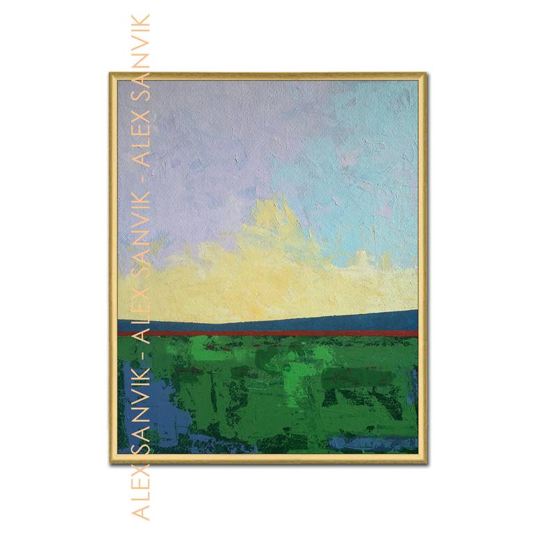 Original Abstract Landscape Painting by Alex Sanvik