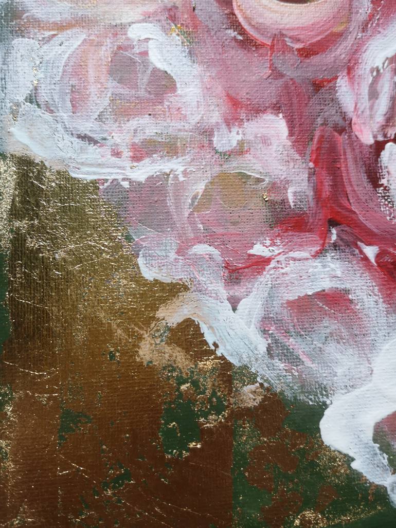 Original Abstract Floral Painting by Alex Sanvik