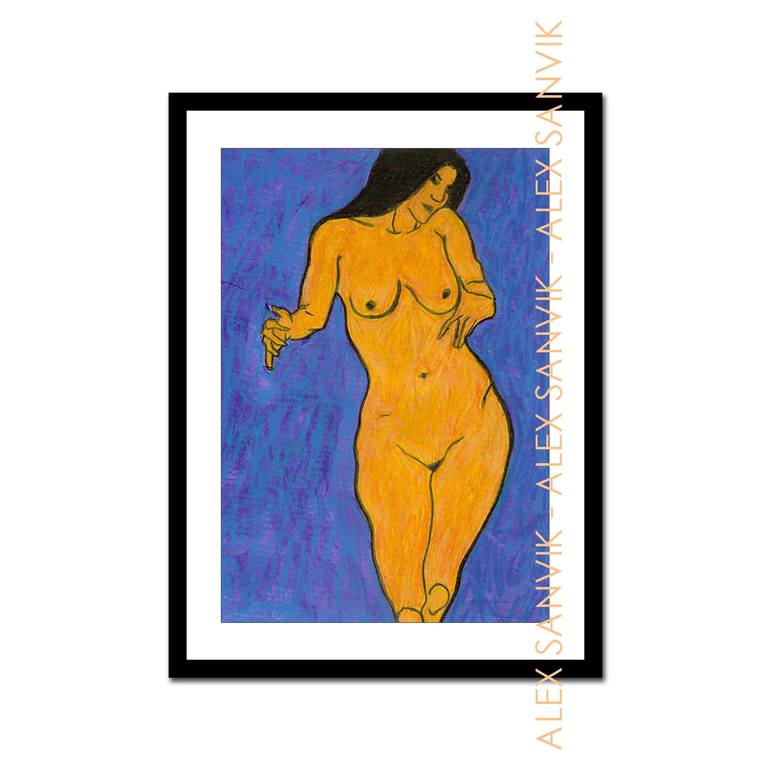 Original Nude Painting by Alex SanVik