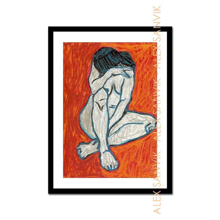 Original Nude Painting by Alex SanVik