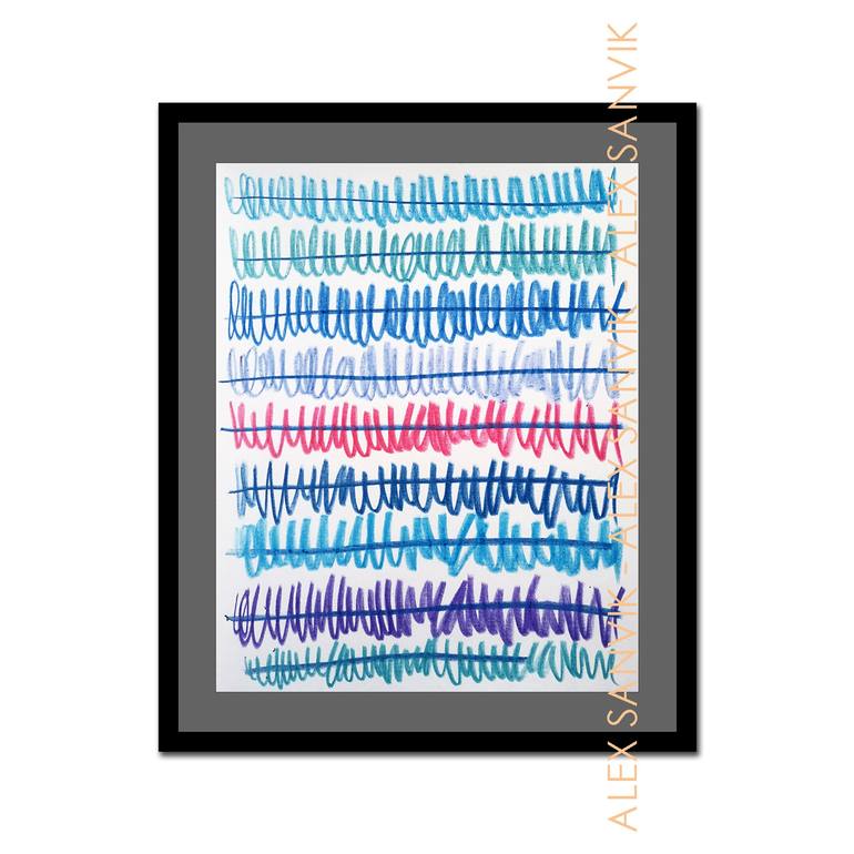 Original Abstract Expressionism Abstract Painting by Alex Sanvik