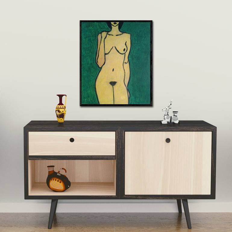 Original Figurative Nude Painting by Alex SanVik