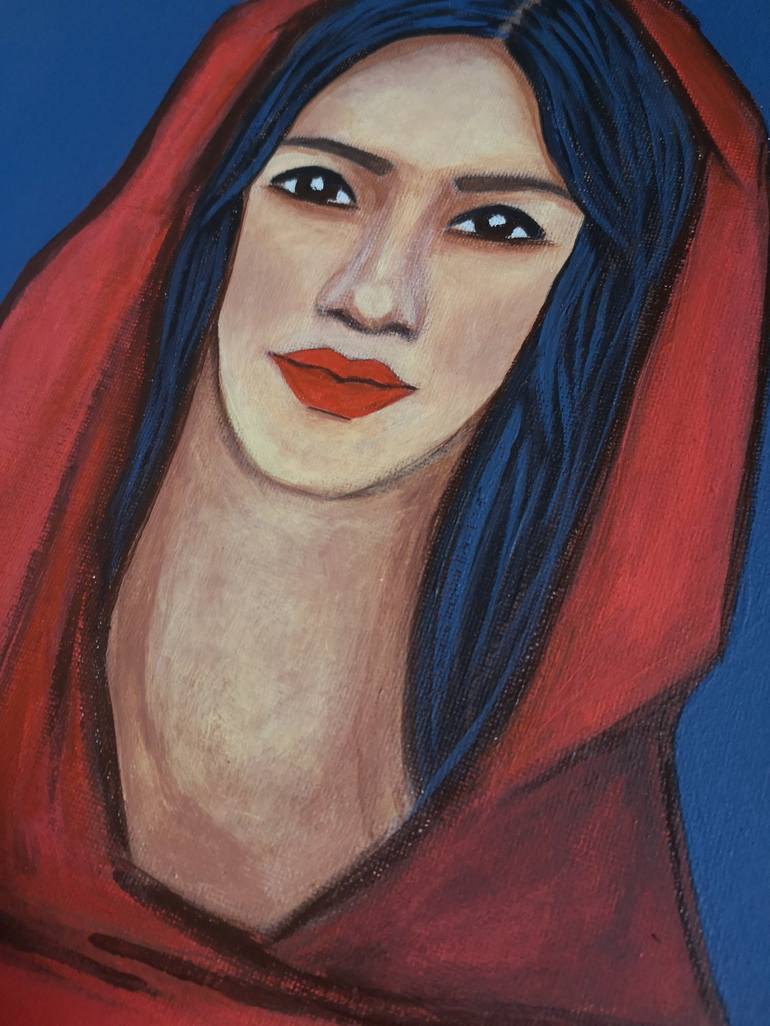 Original Fine Art Women Painting by Alex SanVik