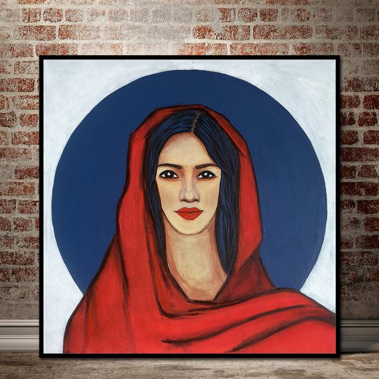 Original Fine Art Women Painting by Alex SanVik