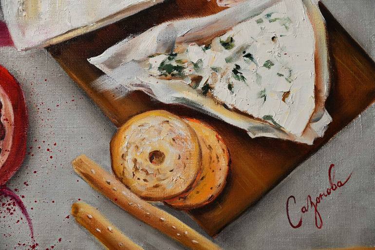 Original Fine Art Food & Drink Painting by Irina Sazonova