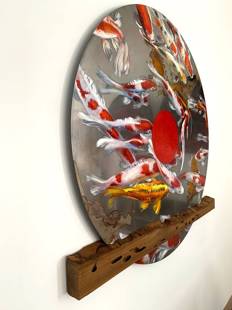 Original Fine Art Fish Painting by Irina Sazonova