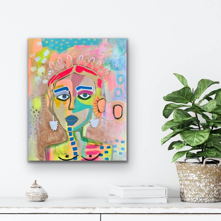 Original Abstract Portrait Painting by Jordan Howell