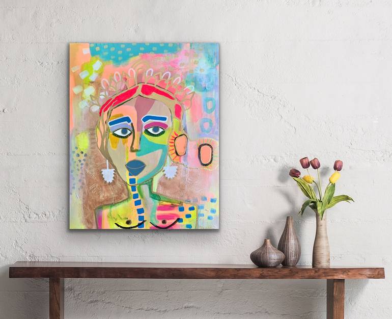 Original Abstract Portrait Painting by Jordan Howell