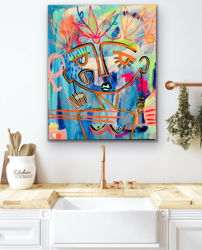 Original Portraiture Abstract Painting by Jordan Howell