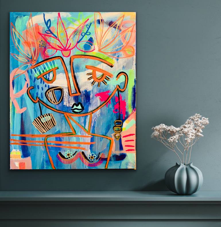 Original Portraiture Abstract Painting by Jordan Howell