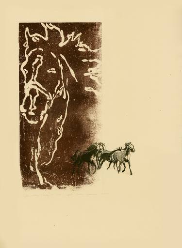 Print of Expressionism Animal Printmaking by Beata Mostowska