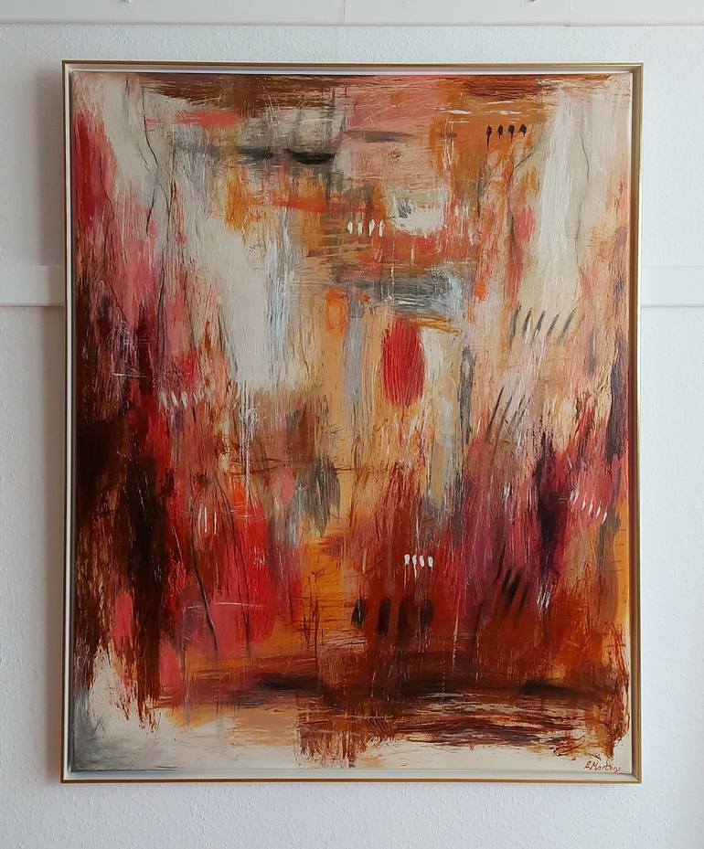 Original Abstract Expressionism Abstract Painting by Ewa Martens