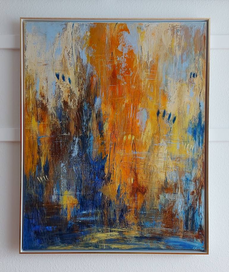Original Abstract Expressionism Abstract Painting by Ewa Martens