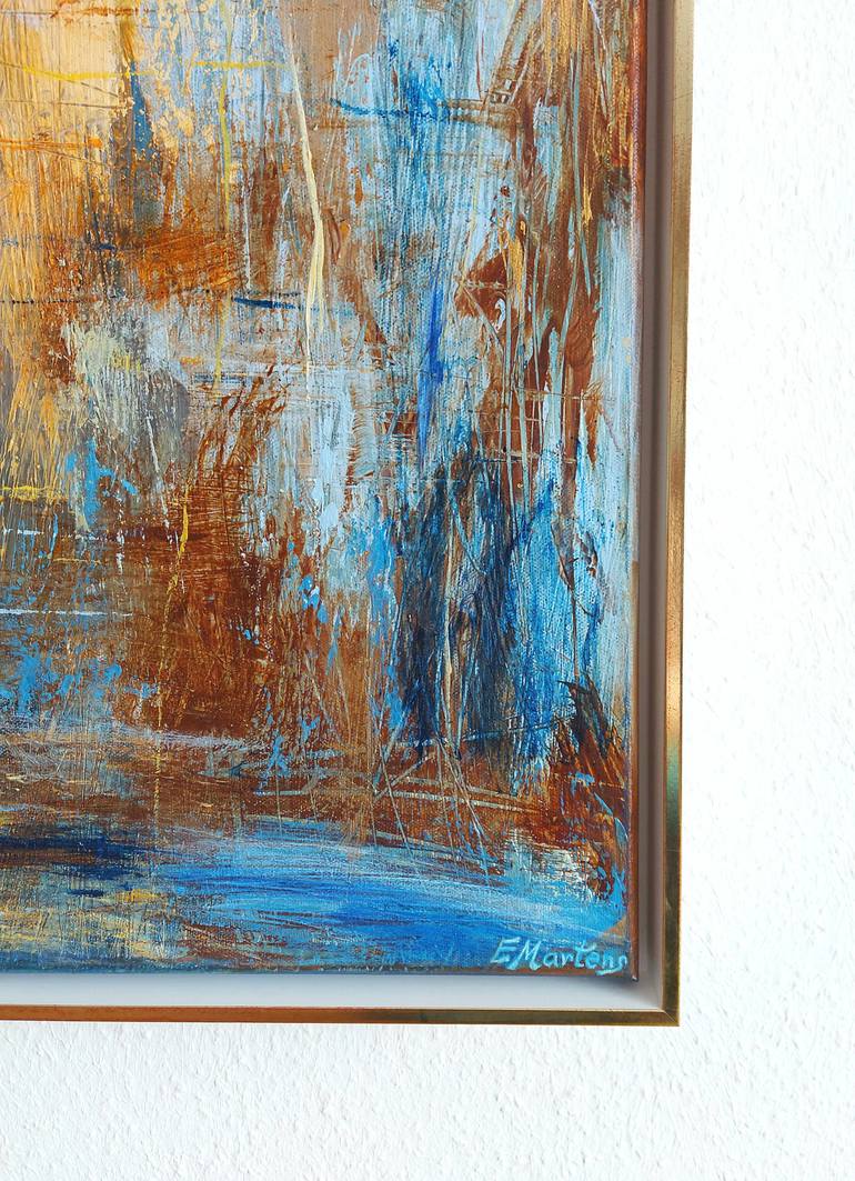 Original Abstract Expressionism Abstract Painting by Ewa Martens