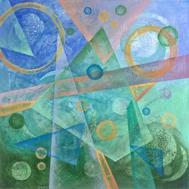 Original Fine Art Abstract Paintings by Ewa Martens