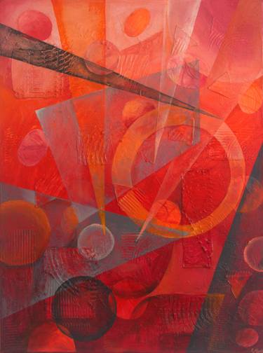 Original Fine Art Abstract Paintings by Ewa Martens