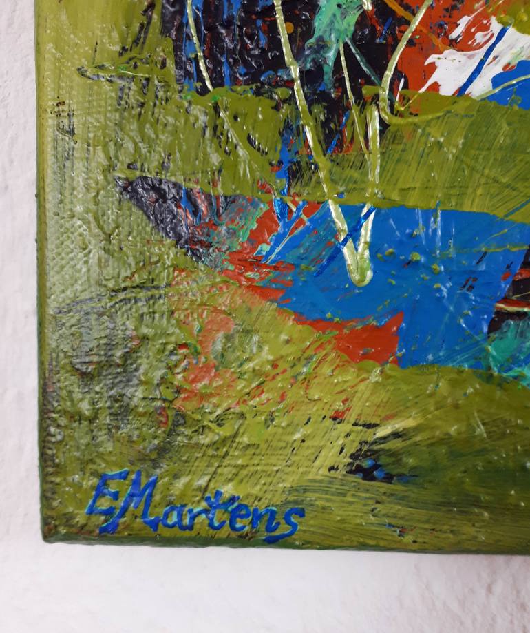 Original Fine Art Abstract Painting by Ewa Martens