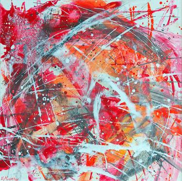 Original Abstract Expressionism Abstract Paintings by Ewa Martens