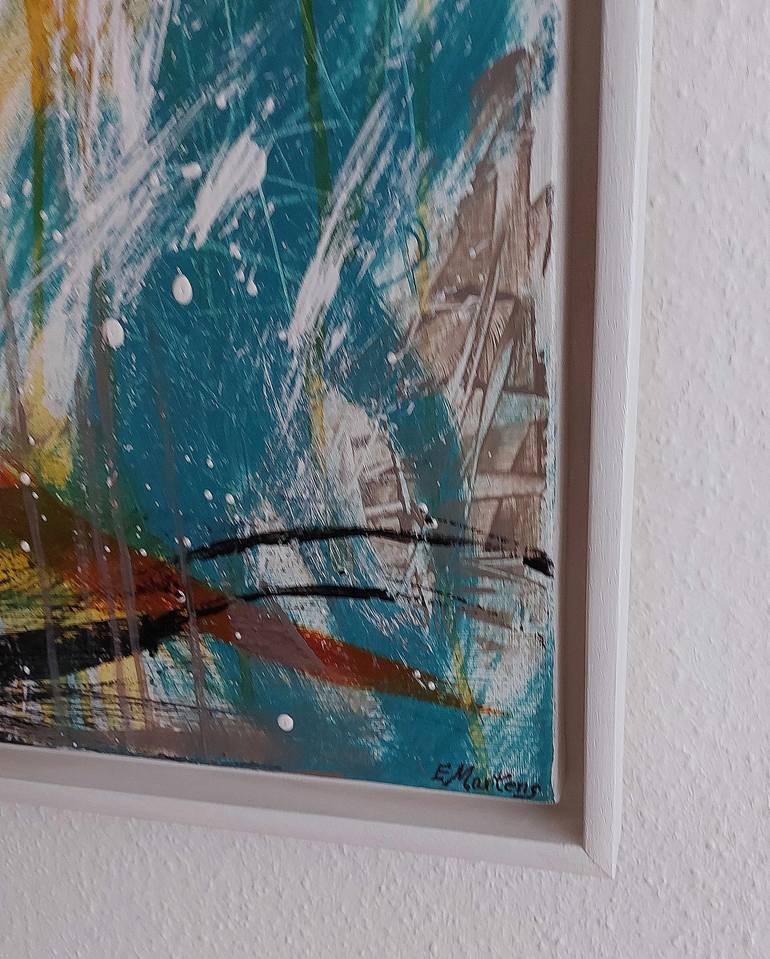 Original Abstract Expressionism Abstract Painting by Ewa Martens