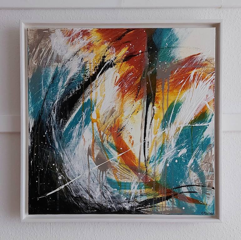 Original Abstract Expressionism Abstract Painting by Ewa Martens