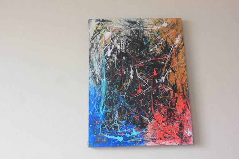 Original Abstract Expressionism Abstract Painting by María Iriarte