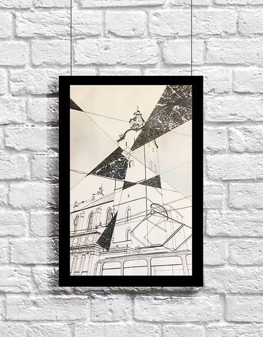 Print of Fine Art Architecture Drawings by Katerina Lipovka