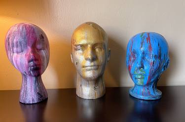 Original Abstract Family Sculpture by I'm My Own Paragon