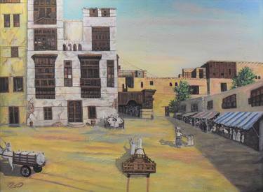 Original Realism Architecture Painting by Hassan Saeed
