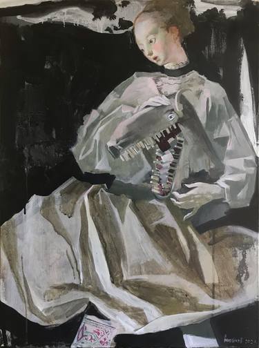Print of Women Paintings by Stephan Stoykov