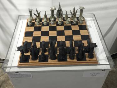 Saatchi Art Artist Karl Denton; Sculpture, “The Living Chess Set” #art