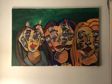 Many Faces Paintings For Sale Saatchi Art