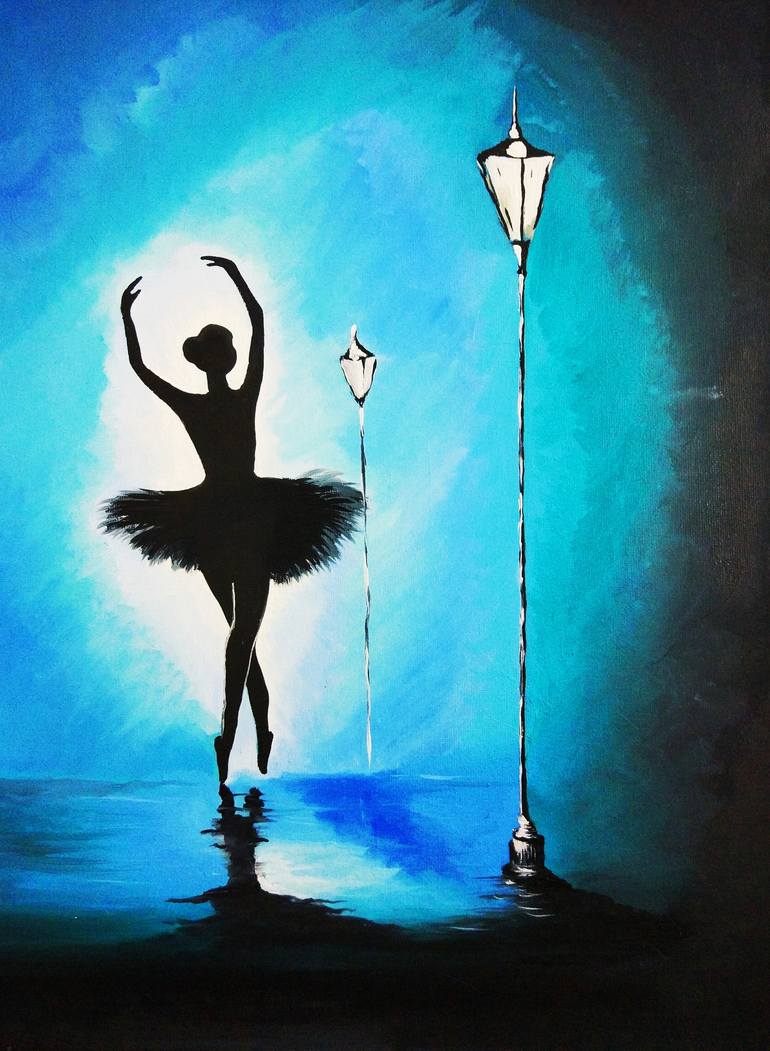 The Dancing Girl Painting by Sushant Kumar | Saatchi Art