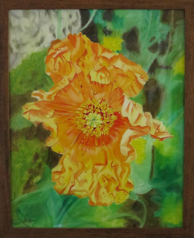 Original Impressionism Floral Painting by James Potter
