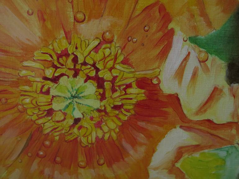 Original Impressionism Floral Painting by James Potter